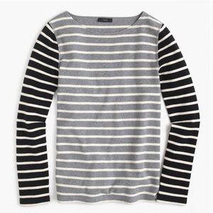 J. Crew Stripe Waffle Knit Thermal